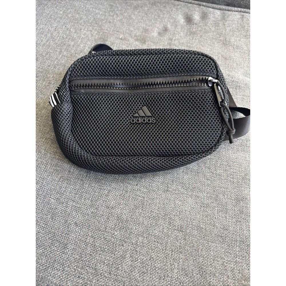 Adidas Fanny Pack Air Mesh Adjustable Bag Sportswear Activewear Unisex Black